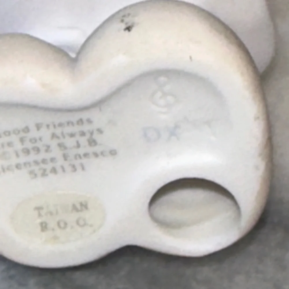 Precious Moments 1992 Good Friends Are For Always Girl Bunny Ornament 524131